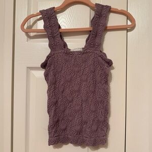 Purple Textured Women's Top